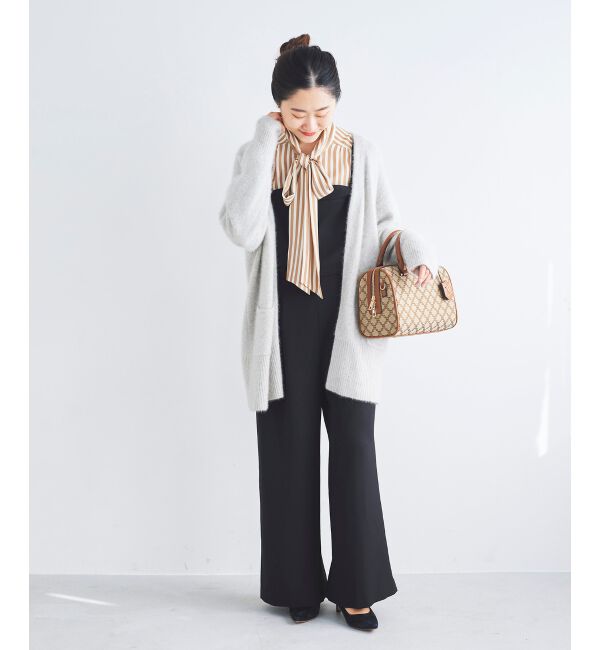 le.coeur blanc「FOX混ガウンカーディガン」|カーディガン|