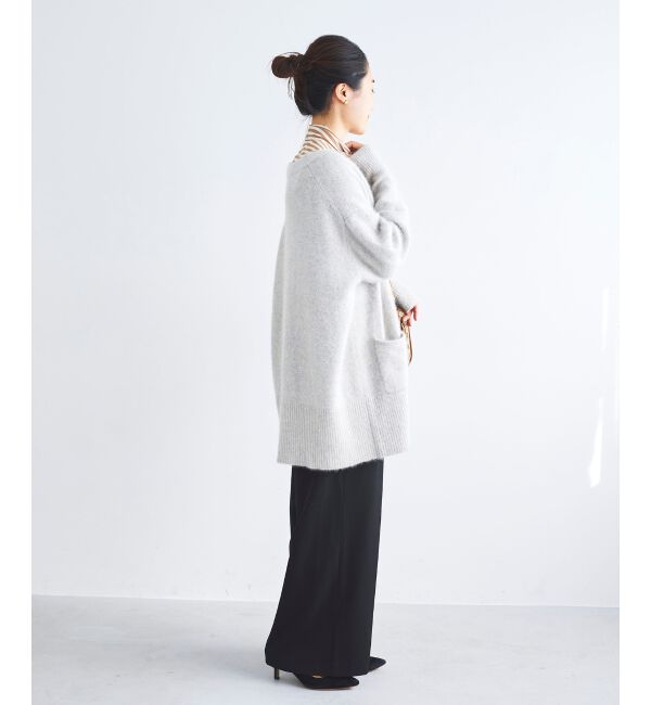 le.coeur blanc「FOX混ガウンカーディガン」|カーディガン|
