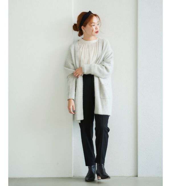le.coeur blanc「FOX混ガウンカーディガン」|カーディガン|
