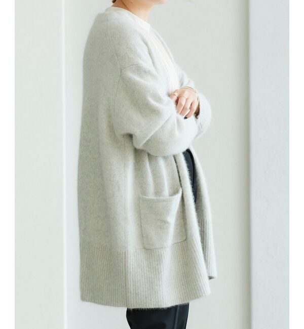 le.coeur blanc「FOX混ガウンカーディガン」|カーディガン|