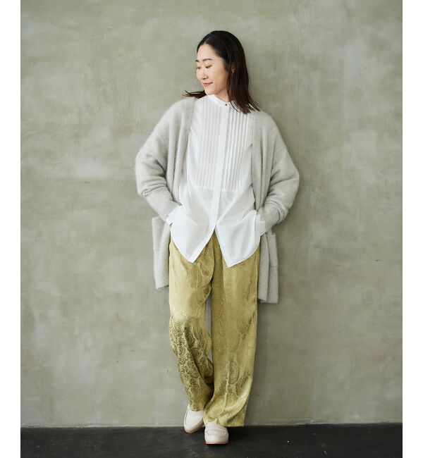 le.coeur blanc「FOX混ガウンカーディガン」|カーディガン|