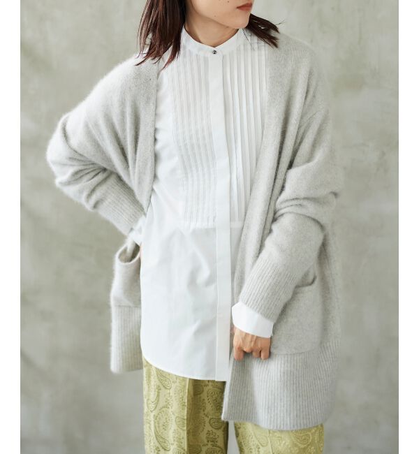 le.coeur blanc「FOX混ガウンカーディガン」|カーディガン|