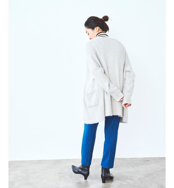le.coeur blanc「FOX混ガウンカーディガン」|カーディガン|