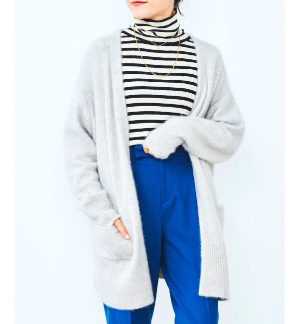 le.coeur blanc「FOX混ガウンカーディガン」|カーディガン|