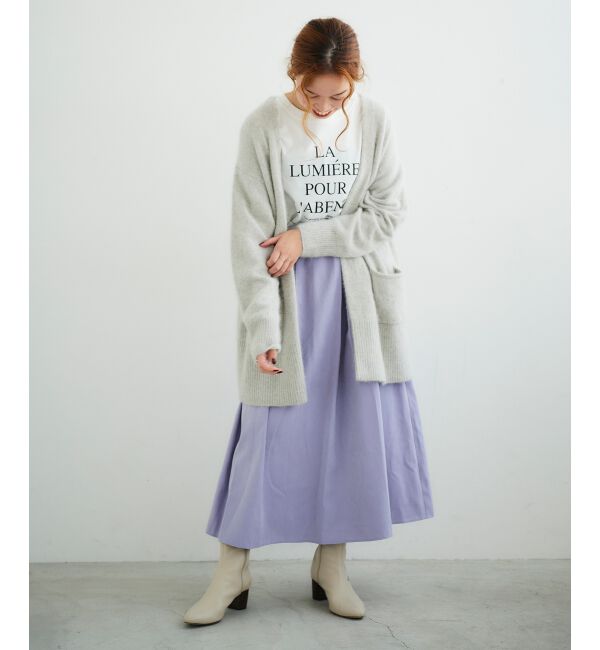 le.coeur blanc「FOX混ガウンカーディガン」|カーディガン|