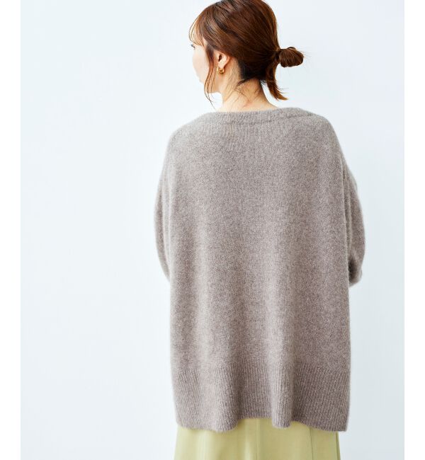 le.coeur blanc「FOX混ガウンカーディガン」|カーディガン|