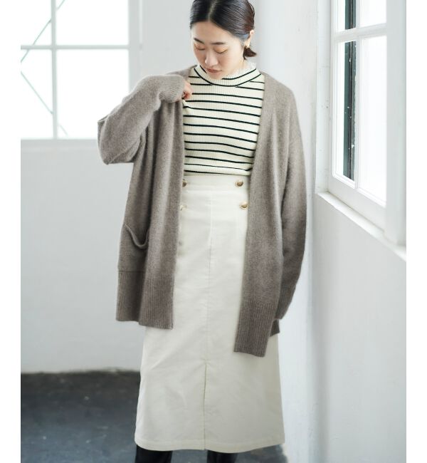 le.coeur blanc「FOX混ガウンカーディガン」|カーディガン|