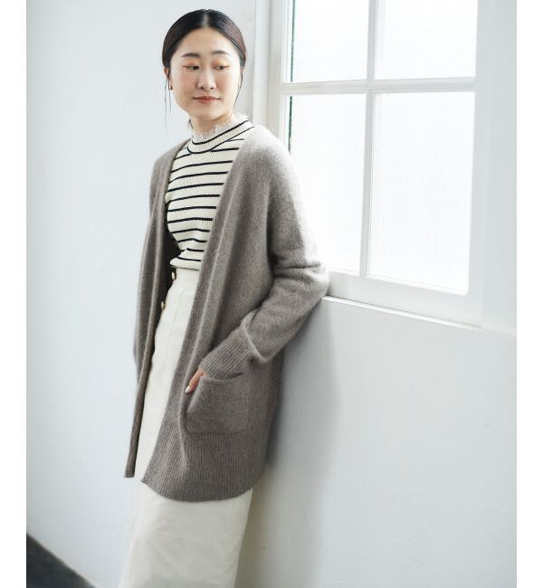 le.coeur blanc「FOX混ガウンカーディガン」|カーディガン|