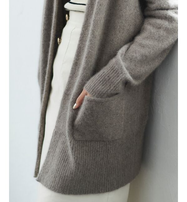 le.coeur blanc「FOX混ガウンカーディガン」|カーディガン|