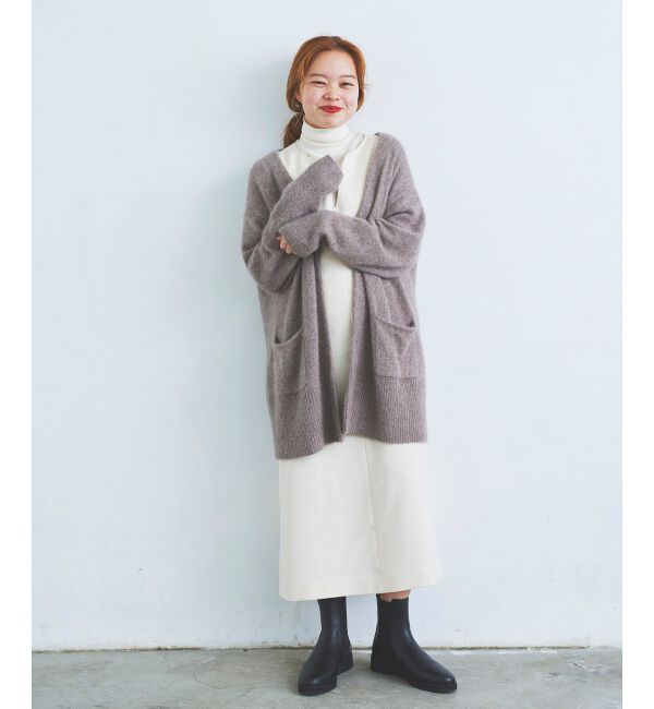 le.coeur blanc「FOX混ガウンカーディガン」|カーディガン|