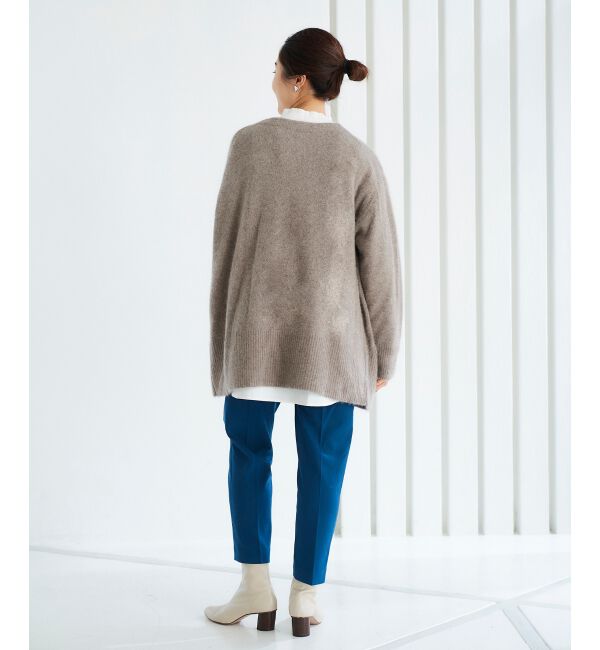 le.coeur blanc「FOX混ガウンカーディガン」|カーディガン|