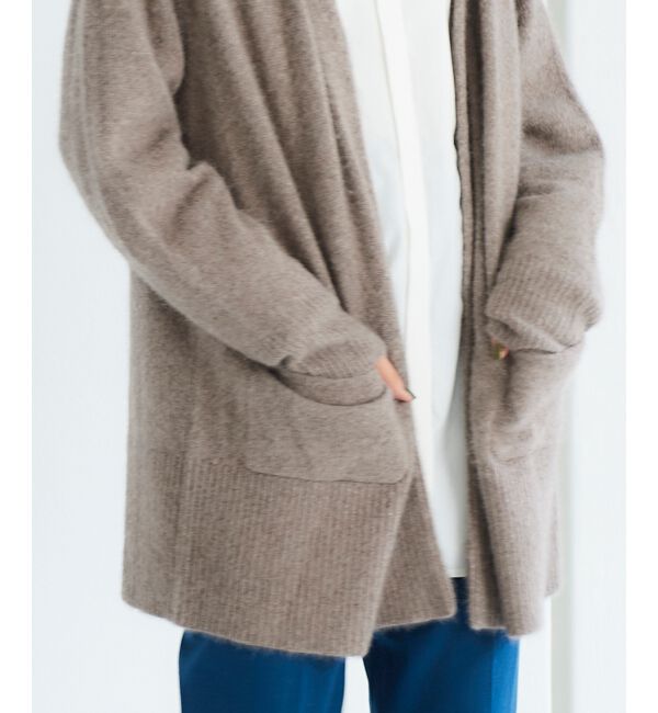 le.coeur blanc「FOX混ガウンカーディガン」|カーディガン|