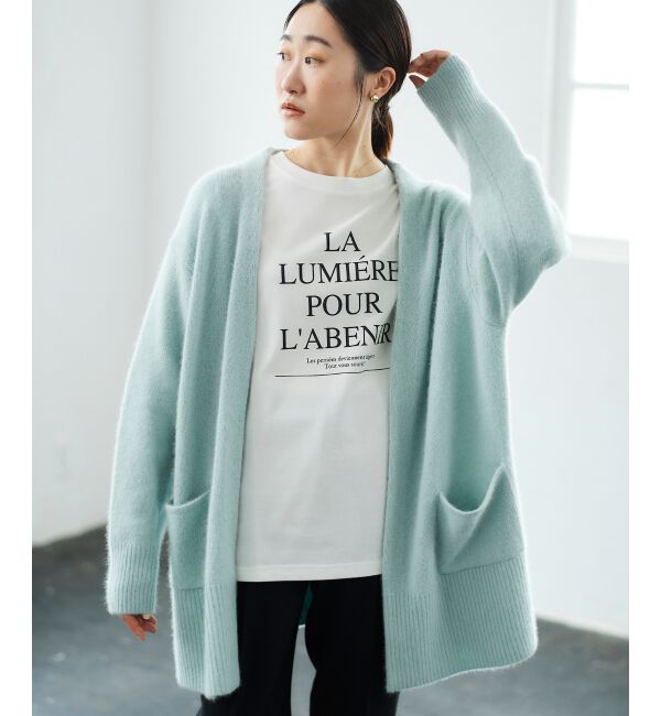 le.coeur blanc「FOX混ガウンカーディガン」|カーディガン|