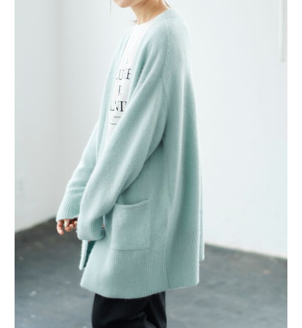 le.coeur blanc「FOX混ガウンカーディガン」|カーディガン|