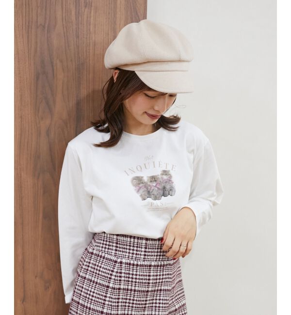 MAJESTICLEGON「クラシカルキャスケット」|キャップ・キャスケット|アイボリー