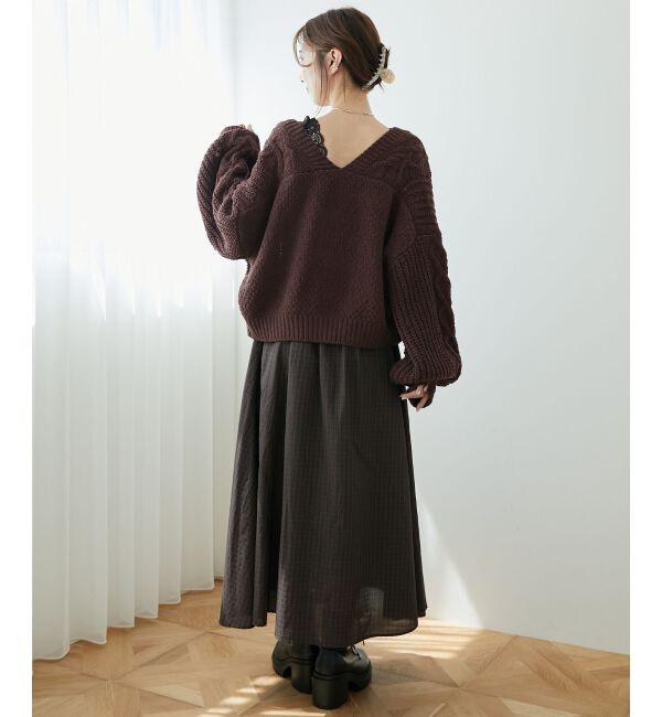 MAJESTICLEGON「ハートマシュマロモールカーディガン」|カーディガン|