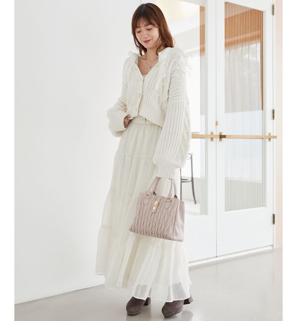 MAJESTICLEGON「ハートマシュマロモールカーディガン」|カーディガン|