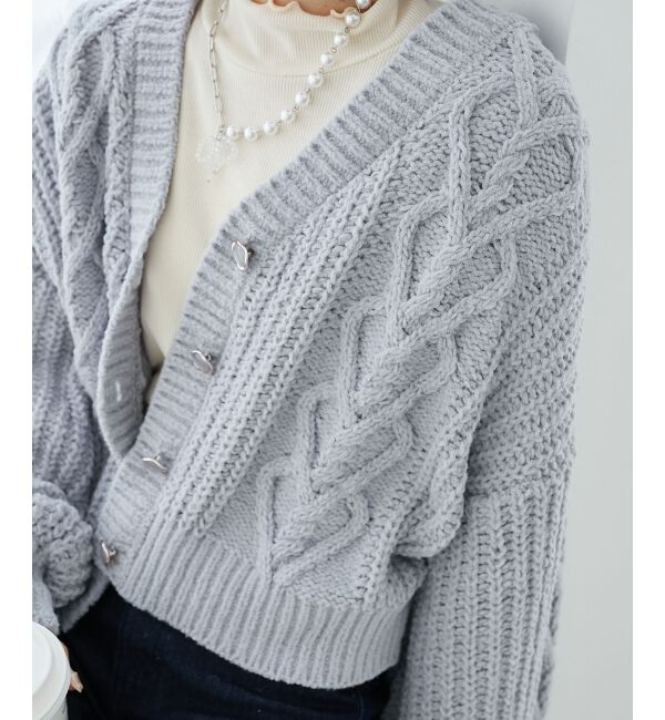 MAJESTICLEGON「ハートマシュマロモールカーディガン」|カーディガン|