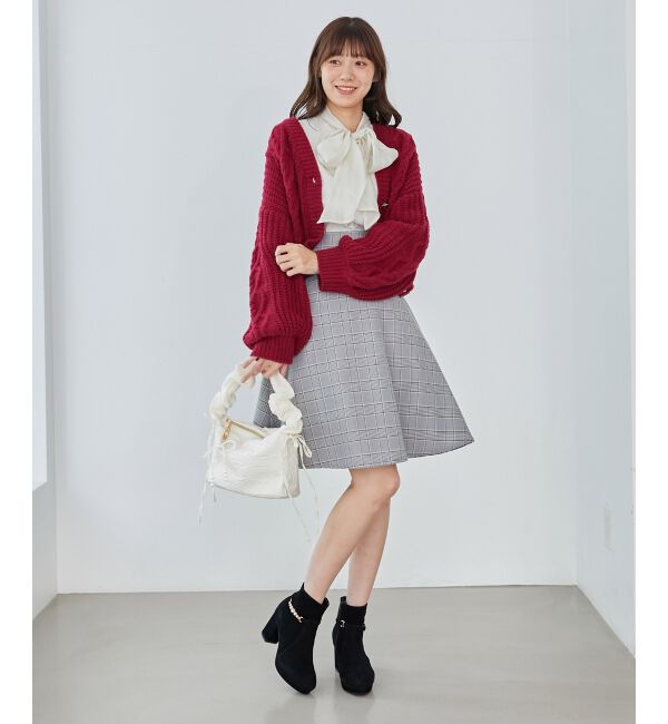 MAJESTICLEGON「ハートマシュマロモールカーディガン」|カーディガン|