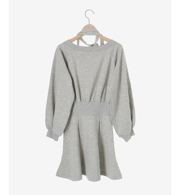 MAJESTICLEGON「フラワーチョーカー付きスウェットワンピ」|ワンピース|