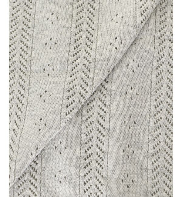  「襟付き透かし柄カーディガン」|カーディガン|