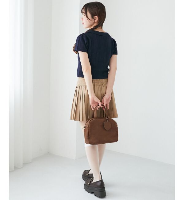  「襟付き透かし柄カーディガン」|カーディガン|