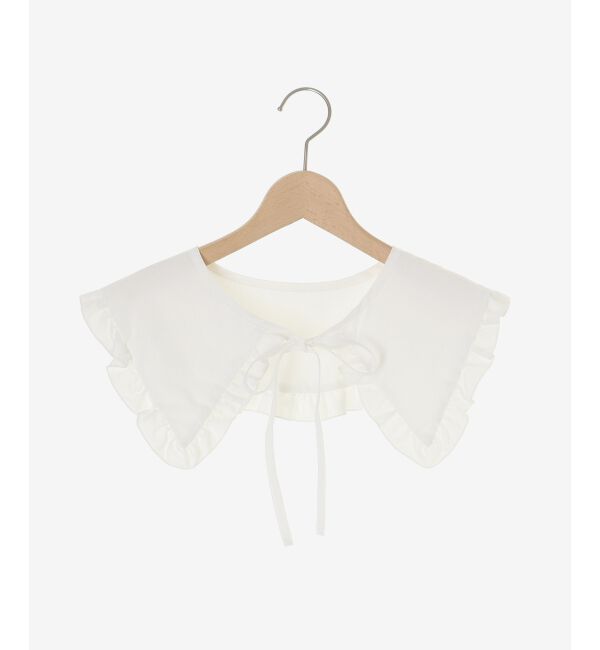  「フリルカラーセットニットカーディガン」|カーディガン|