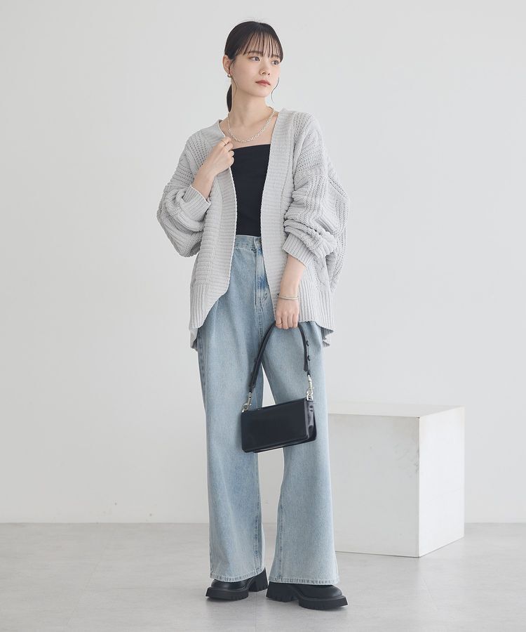 earth music&ecology「マットモールカーディガン」|カーディガン|