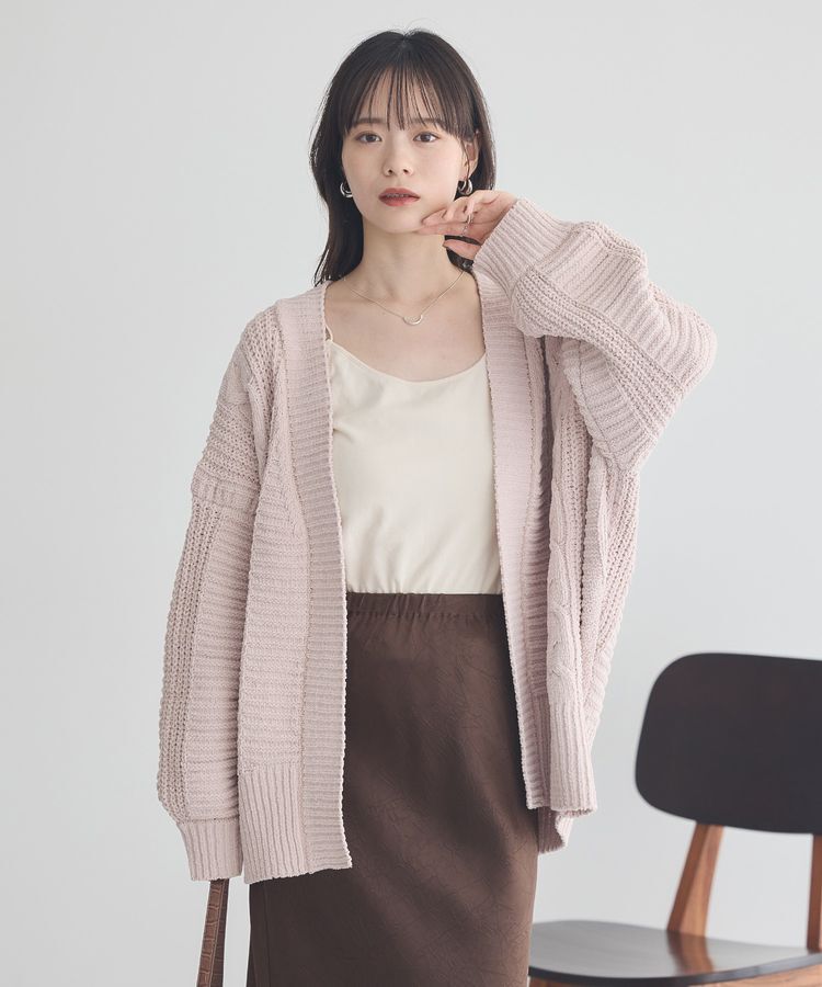 earth music&ecology「マットモールカーディガン」|カーディガン|