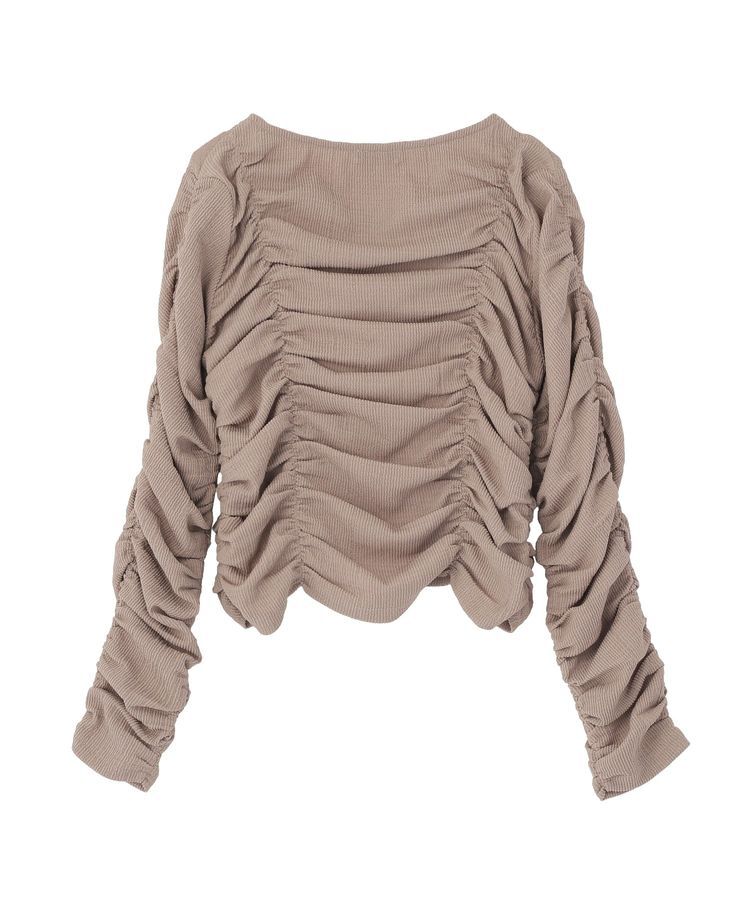 earth music&ecology「フロントホックシャーリングトップス」|カーディガン|