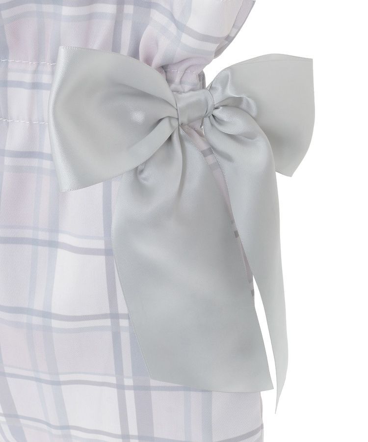 Maison de FLEUR「チェックダブルリボントートバッグ」|トートバッグ|