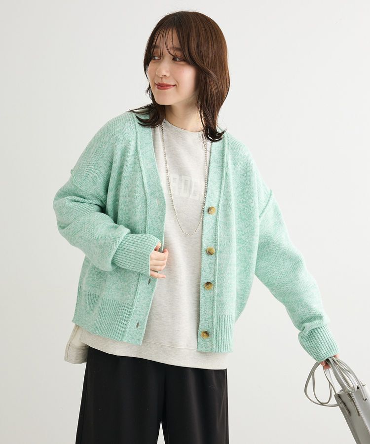 Green Parks「MIXニットカーディガン」|カーディガン|