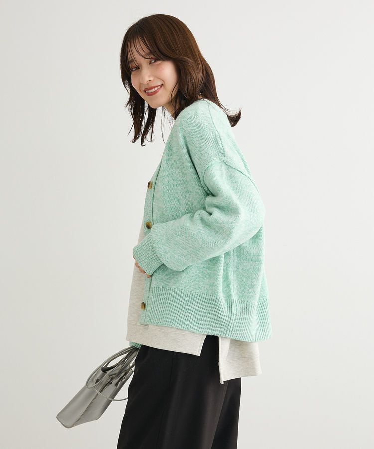 Green Parks「MIXニットカーディガン」|カーディガン|