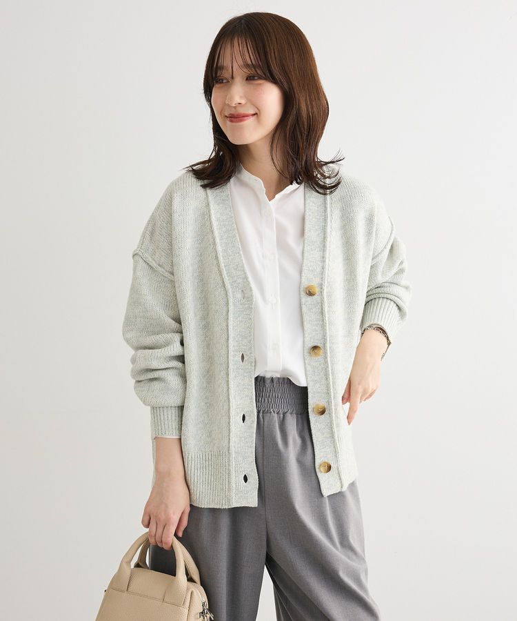 Green Parks「MIXニットカーディガン」|カーディガン|