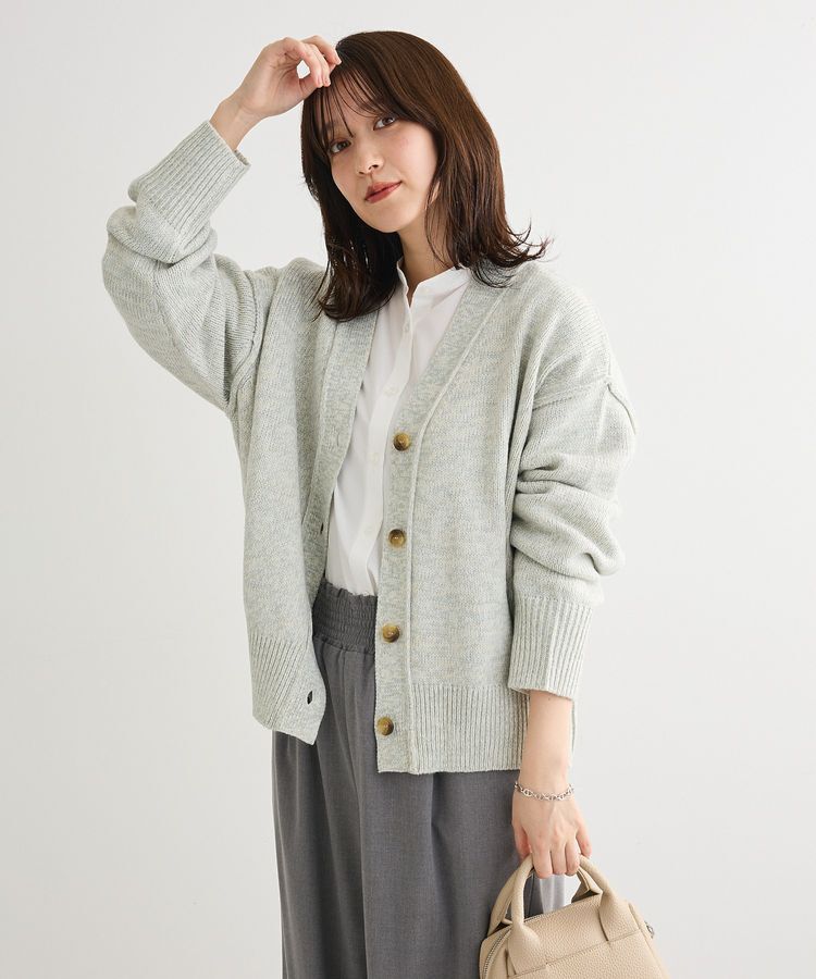 Green Parks「MIXニットカーディガン」|カーディガン|