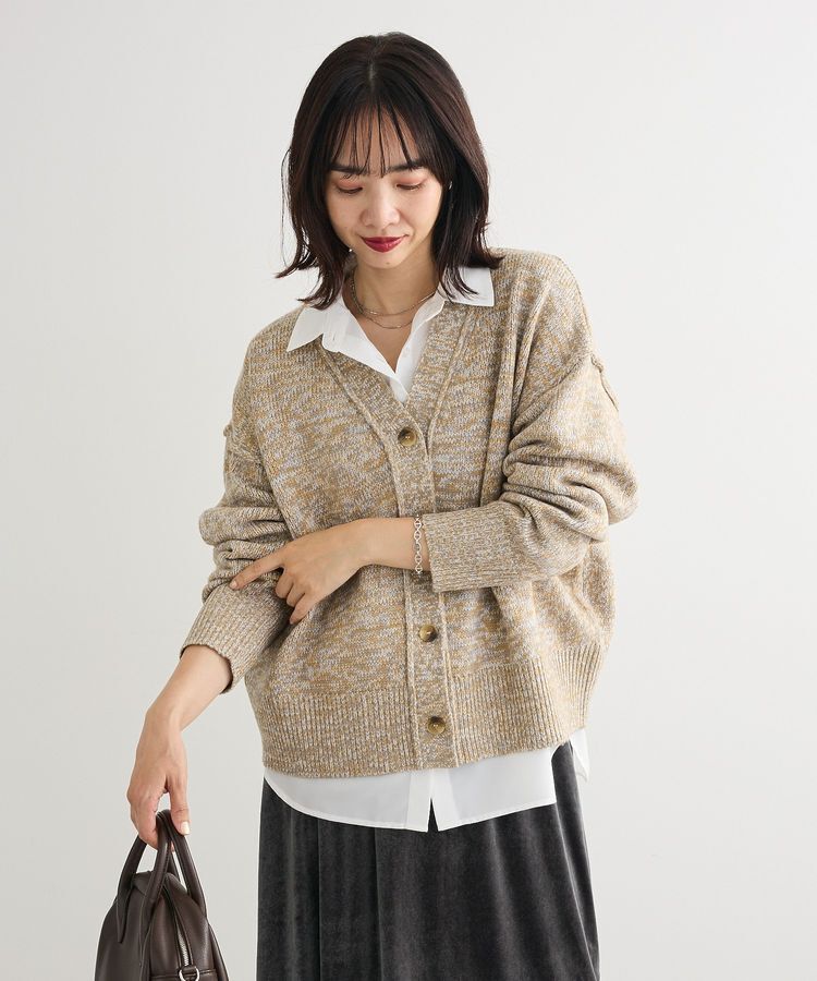 Green Parks「MIXニットカーディガン」|カーディガン|