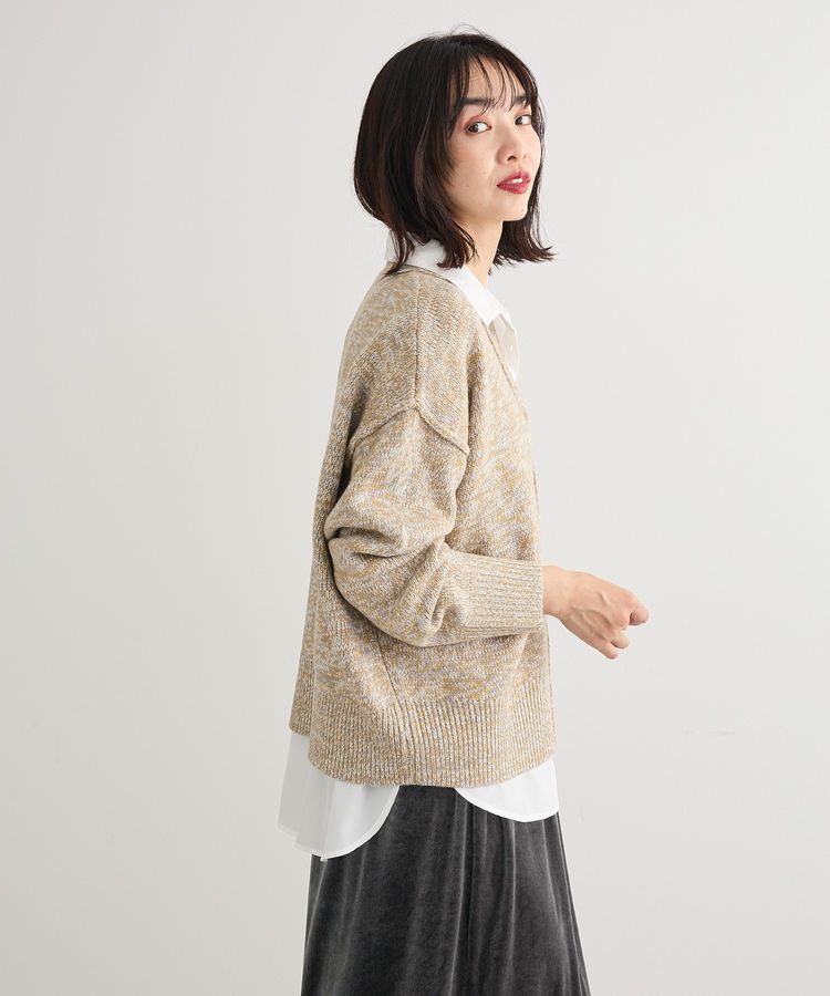 Green Parks「MIXニットカーディガン」|カーディガン|