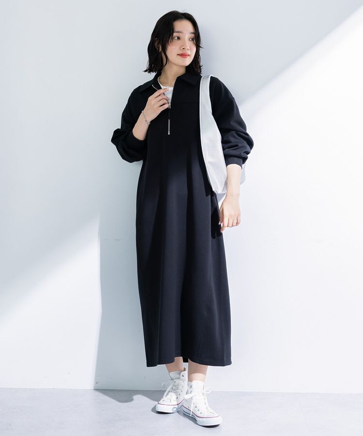 Green Parks「ポロ衿ハーフZIPカットワンピース」|ワンピース|