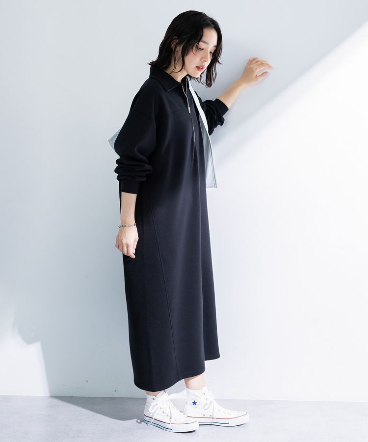 Green Parks「ポロ衿ハーフZIPカットワンピース」|ワンピース|