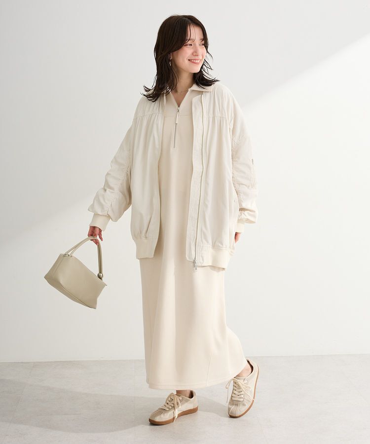 Green Parks「ポロ衿ハーフZIPカットワンピース」|ワンピース|