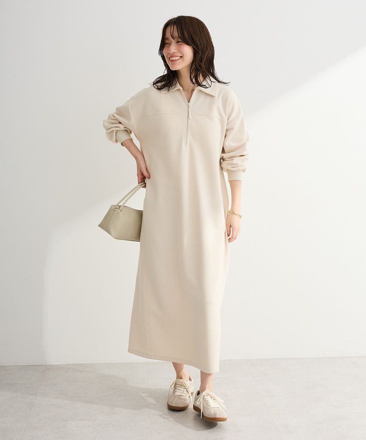 Green Parks「ポロ衿ハーフZIPカットワンピース」|ワンピース|