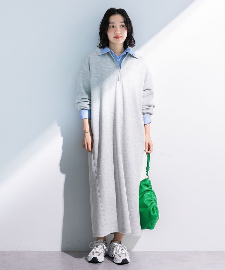 Green Parks「ポロ衿ハーフZIPカットワンピース」|ワンピース|