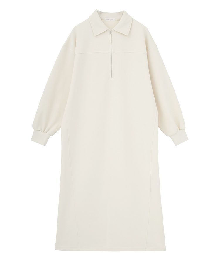Green Parks「ポロ衿ハーフZIPカットワンピース」|ワンピース|