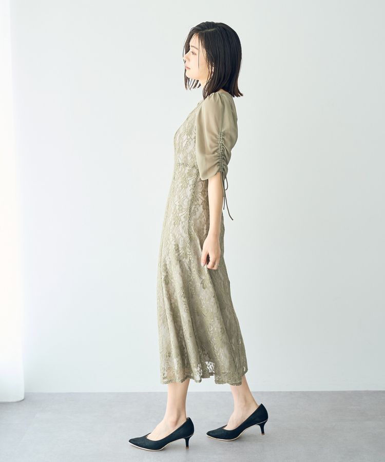 YECCA VECCA「レース切替フレアドレス」|ワンピース|