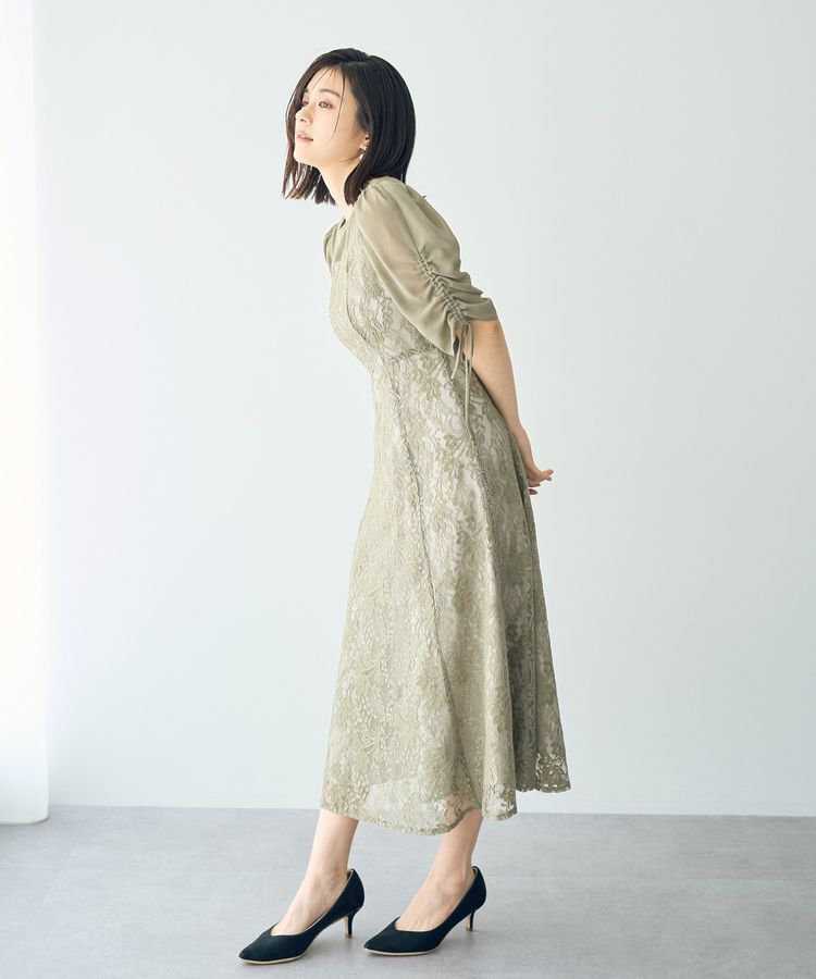 YECCA VECCA「レース切替フレアドレス」|ワンピース|