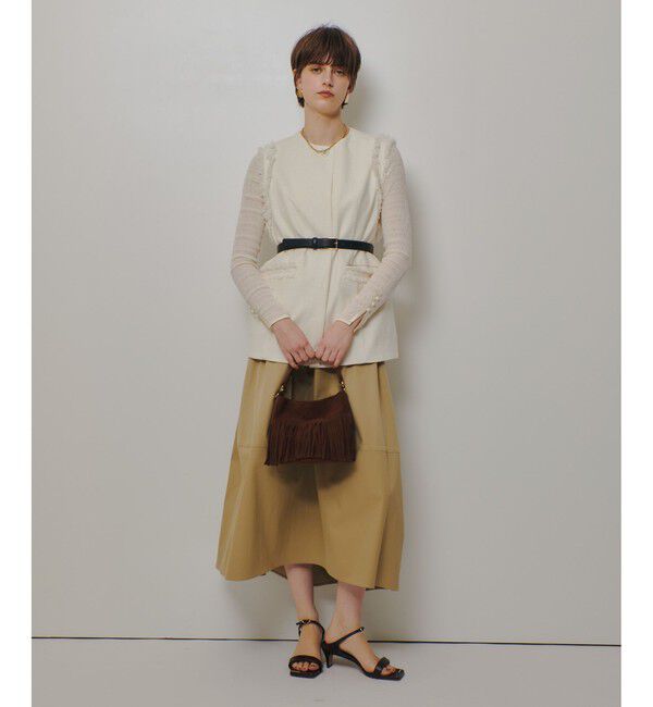 allureville「チノバルーンギャザースカート」|スカート|