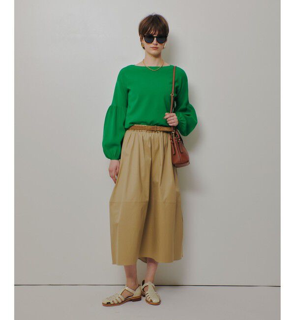 allureville「チノバルーンギャザースカート」|スカート|