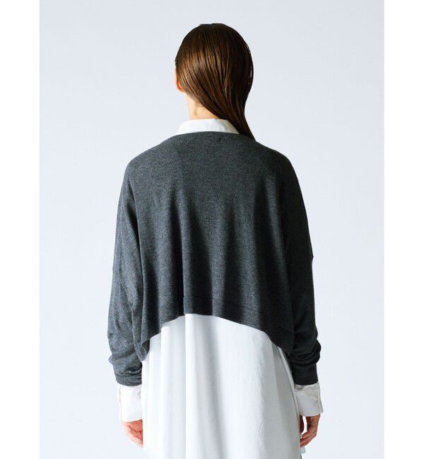 mizuiro ind「mizuiro ind クルーネックショートカーディガン」|カーディガン|