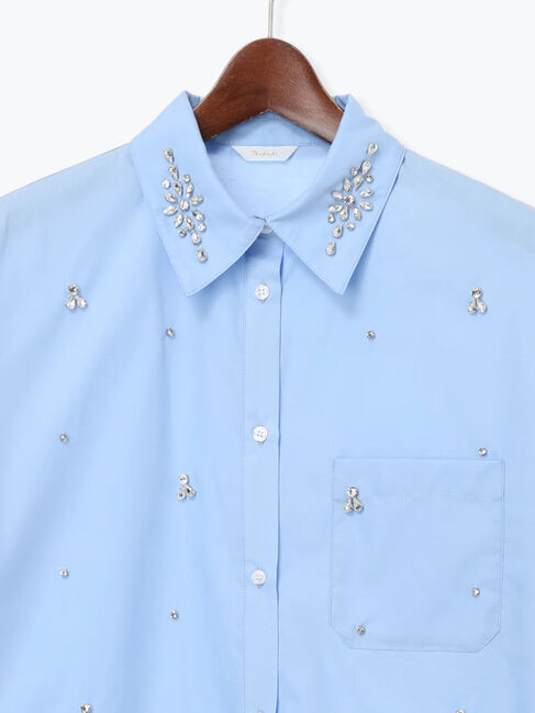 Te chichi「ビジューデザインシャツ《2025winter catalog item》」|シャツ・ブラウス|