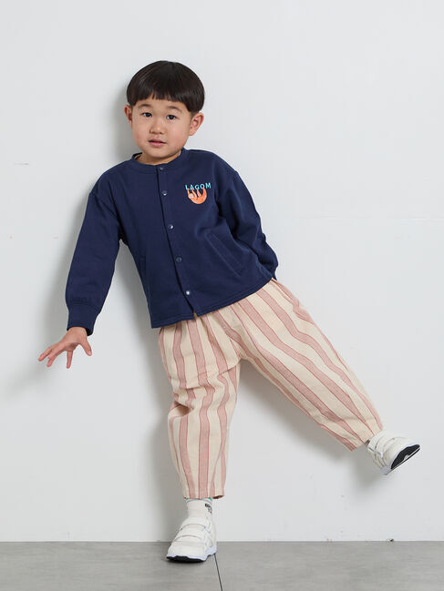 Samansa Mos2 Lagom「ナマケモノ刺繍ミニ裏毛カーディガン」|カーディガン|